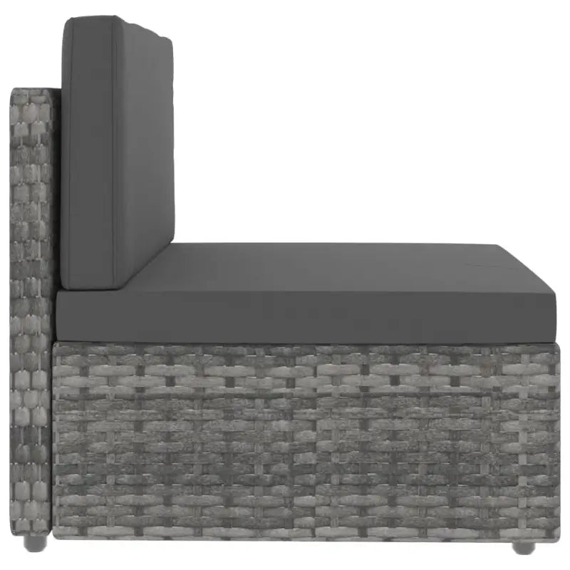 Poly rattan loungeset met comfortabele breedte en diepte zitting - Tuinsets