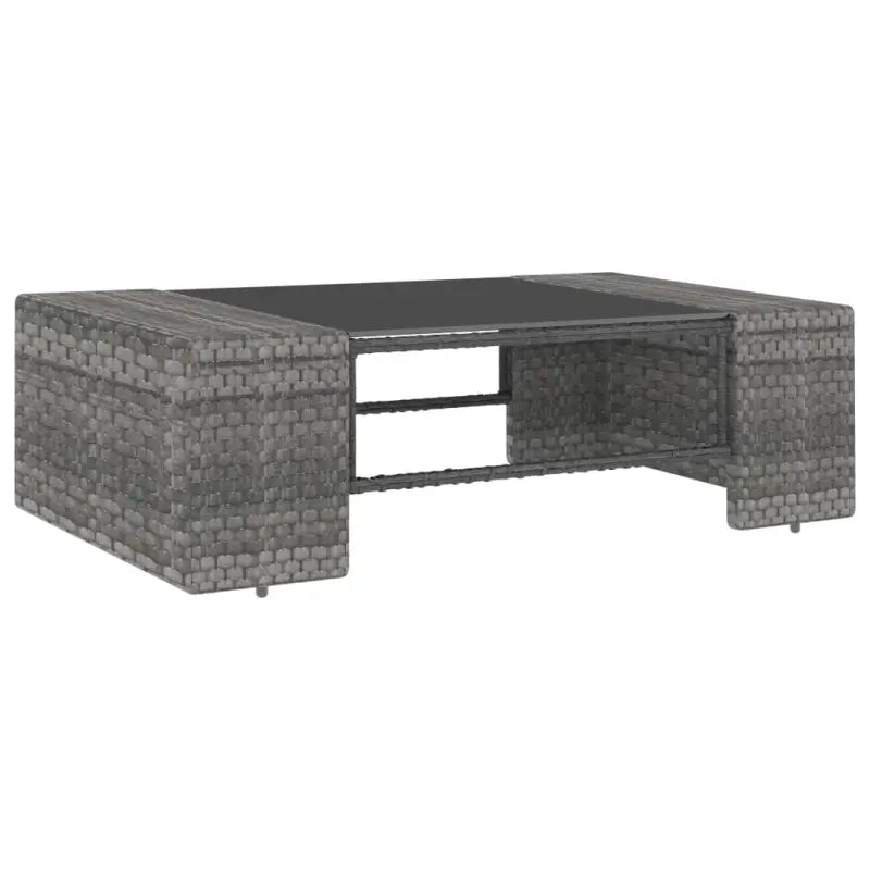 Poly rattan loungeset met comfortabele breedte en diepte zitting - Tuinsets