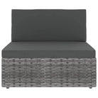 Poly Rattan Loungeset met comfortabele breedte en diepte zitting - Tuinsets