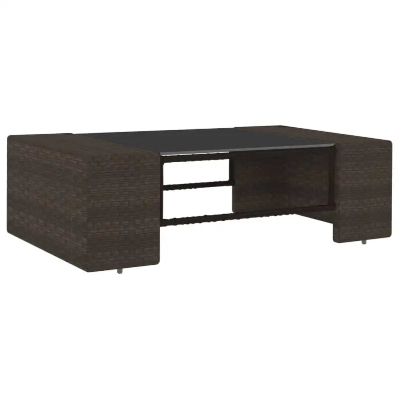 Poly Rattan Loungeset met Comfortabele Rugkussens voor de Tuin - Tuinsets