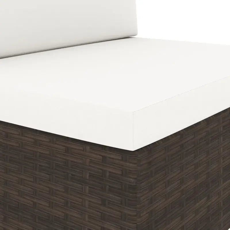 Poly Rattan Loungeset met Comfortabele Rugkussens voor de Tuin - Tuinsets