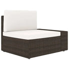 Poly Rattan Loungeset met Comfortabele Rugkussens voor de Tuin - Tuinsets