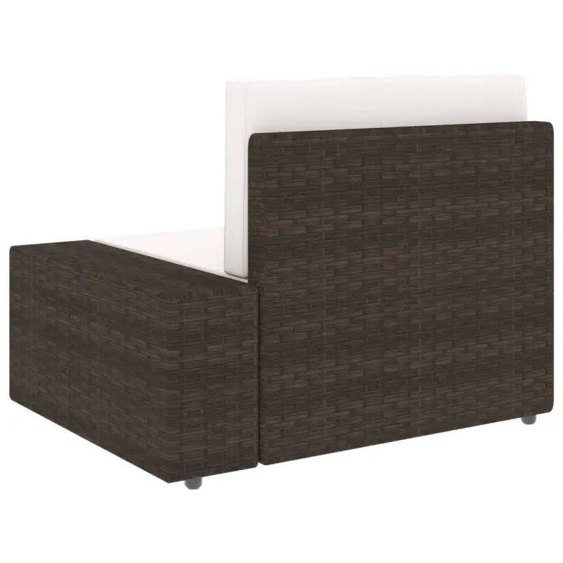 Poly Rattan Loungeset met Comfortabele Rugkussens voor de Tuin - Tuinsets