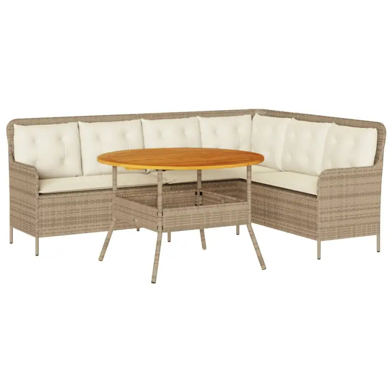 Poly rattan loungeset met comfortabele zitervaring en wasbare hoes - Tuinsets