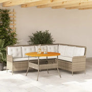 Poly rattan loungeset met comfortabele zitervaring en wasbare hoes - Tuinsets
