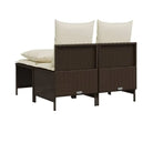 Poly Rattan loungeset met comfortabele zitervaring en wasbare hoes - Tuinsets