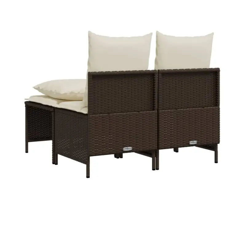 Poly Rattan loungeset met comfortabele zitervaring en wasbare hoes - Tuinsets