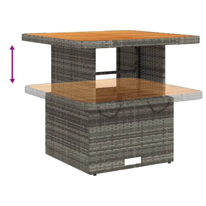 Poly rattan loungeset met comfortabele zitervaring en wasbare hoes - Tuinsets