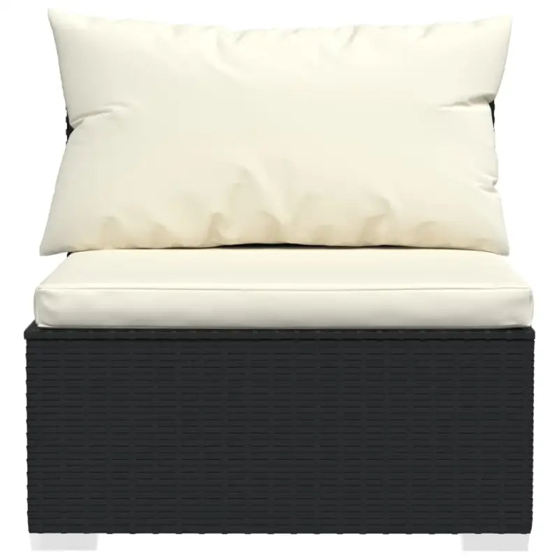 Poly rattan loungeset met diepte zitting voor moderne buitenruimte - Tuinsets