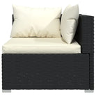 Poly rattan loungeset met diepte zitting voor moderne buitenruimte - Tuinsets