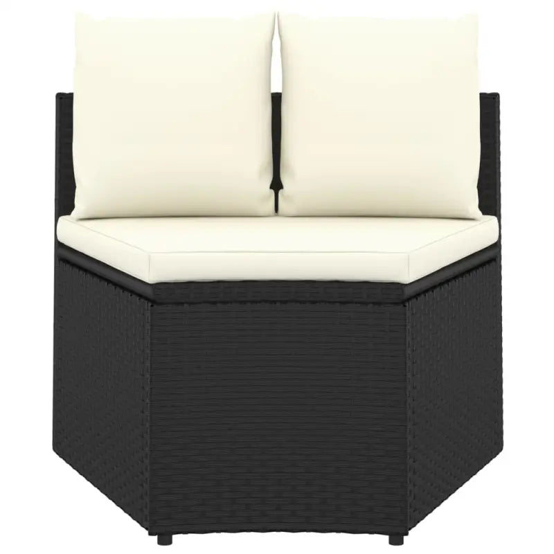 Poly rattan loungeset met gepoedercoat staal voor een ontspannen tuinhoek - Tuinsets