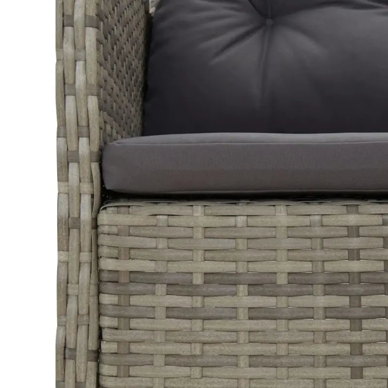 Poly rattan loungeset met metalen frame en diepte zitting voor buiten - Tuinsets