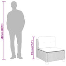 Poly rattan loungeset met natuurlijke olieafwerking voor een comfortabele zitervaring - Tuinsets