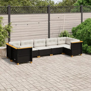 Poly rattan loungeset met natuurlijke olieafwerking voor een comfortabele zitervaring - Tuinsets