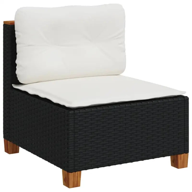 Poly rattan loungeset met natuurlijke olieafwerking voor een comfortabele zitervaring - Tuinsets