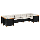 Poly rattan loungeset met natuurlijke olieafwerking voor een comfortabele zitervaring - Tuinsets