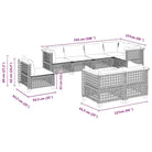 Poly rattan loungeset met natuurlijke olieafwerking en comfortabele zitervaring - Tuinsets