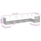 Poly rattan loungeset met natuurlijke olieafwerking voor comfortabele zitervaring - Tuinsets