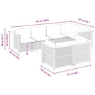 Poly rattan loungeset met natuurlijke olieafwerking voor comfortabele zitervaring - Tuinsets