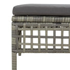 Poly rattan loungeset met rasterontwerp en comfortabele diepte zitting - Tuinsets