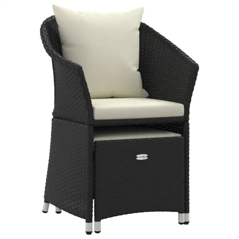 Poly Rattan Loungeset met Stalen Frame voor Comfortabele Tuinplezier - Tuinsets
