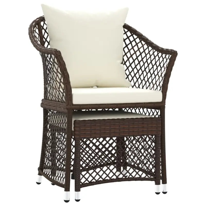 Poly rattan loungeset met stalen frame voor jouw tuin of terras - Tuinsets