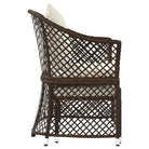 Poly rattan loungeset met stalen frame voor jouw tuin of terras - Tuinsets