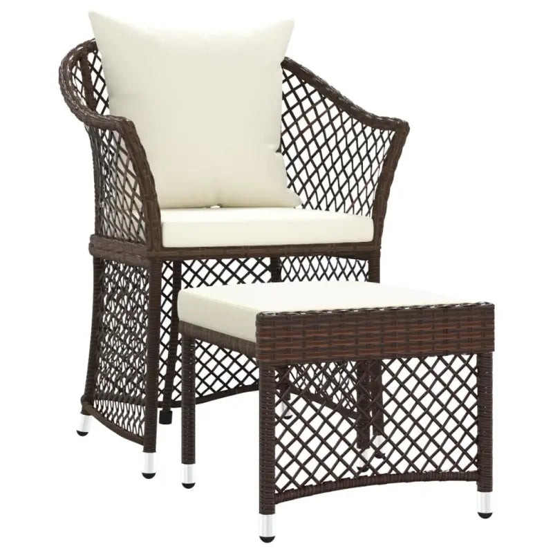 Poly rattan loungeset met stalen frame voor jouw tuin of terras - Tuinsets