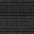 Poly rattan loungeset met U-vormige bank in zwart materiaal - Tuinsets