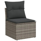 Poly rattan loungeset met wasbare hoes en gepoedercoat staal afmetingen - Tuinsets