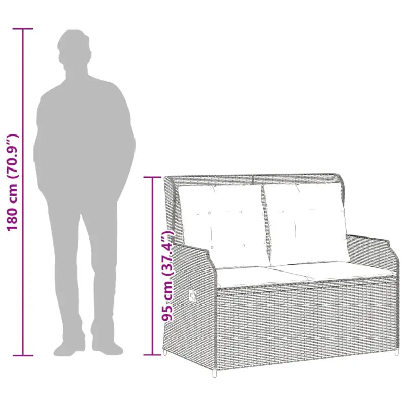 Poly rattan loungeset met wasbare hoes voor een comfortabele zitervaring - Tuinsets