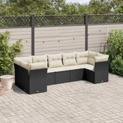 Poly Rattan Loungeset met Waterdichte Tas en Gepoedercoat Staal - Tuinsets