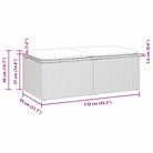 Poly Rattan Loungeset met Waterdichte Tas en Modulair Ontwerp - Tuinsets