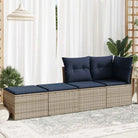 Poly Rattan Loungeset met Waterdichte Tas en Modulair Ontwerp - Tuinsets
