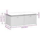 Poly rattan loungeset met waterdichte tas en wasbare hoes voor buitenplezier - Tuinsets