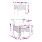 Poly Rattan Loungeset voor een comfortabele zitervaring en eenvoudig schoonmaken - Tuinsets