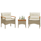Poly Rattan Loungeset voor een comfortabele zitervaring en eenvoudig schoonmaken - Beige - Tuinsets