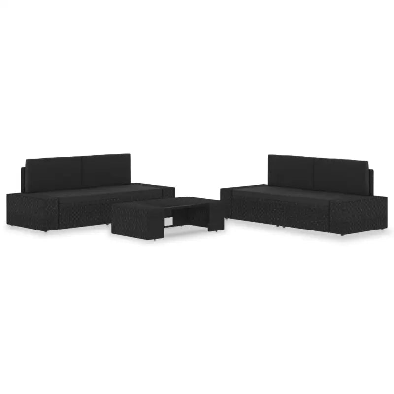 Poly rattan loungeset voor stijlvolle en comfortabele tuinbijeenkomsten - Tuinsets
