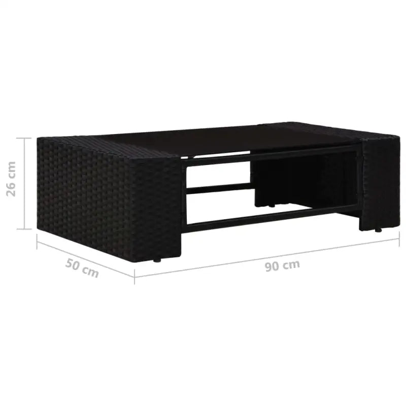 Poly rattan loungeset voor stijlvolle en comfortabele tuinbijeenkomsten - Tuinsets