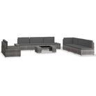 Poly Rattan Loungeset voor Tuin met comfortabele afmetingen en stijl - Tuinsets
