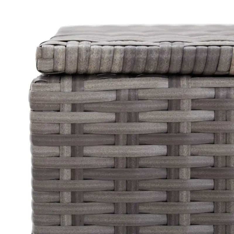 Poly Rattan Opbergbox met Gepoedercoat Stalen Frame voor Buiten - Opbergboxen voor buiten