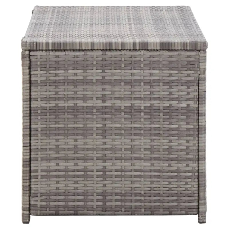 Poly Rattan Opbergbox met Gepoedercoat Stalen Frame voor Buiten - Opbergboxen voor buiten