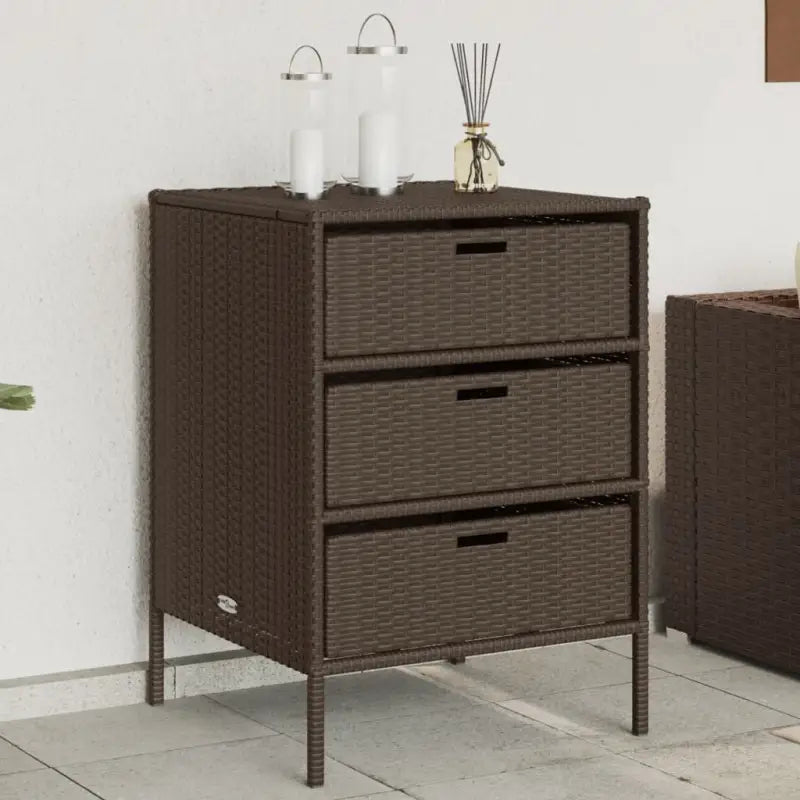 Poly Rattan Opbergbox voor Buiten voor Kussens en Tuinbenodigdheden - Opbergboxen voor buiten