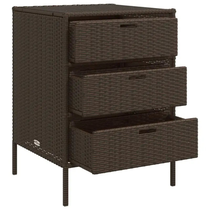 Poly Rattan Opbergbox voor Buiten voor Kussens en Tuinbenodigdheden - Opbergboxen voor buiten