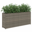 Poly rattan plantenbak met nonwoven zak voor tuin en balkon - Bloempotten & plantenbakken