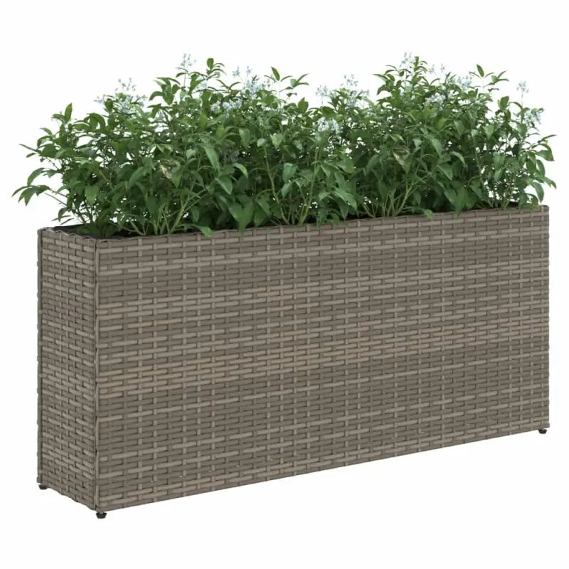 Poly rattan plantenbak met nonwoven zak voor tuin en balkon - Bloempotten & plantenbakken