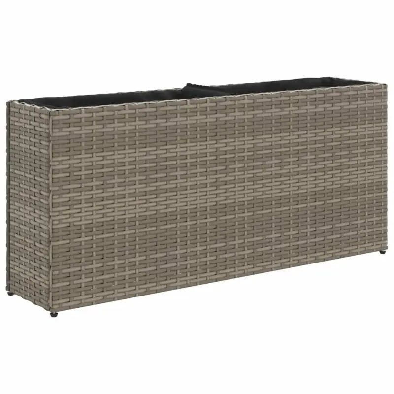 Poly rattan plantenbak met nonwoven zak voor tuin en balkon - Bloempotten & plantenbakken