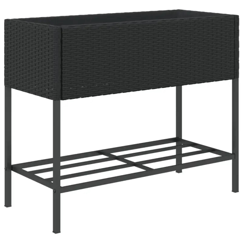 Poly rattan plantenbak met nonwoven zak voor tuin of terras - Bloempotten & plantenbakken