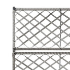 Poly rattan plantenbak met uitneembare potten en latwerk voor tuin - Bloempotten & plantenbakken