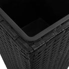 Poly rattan plantenbakken met verschillende maten en stalen frame - Bloempotten & plantenbakken